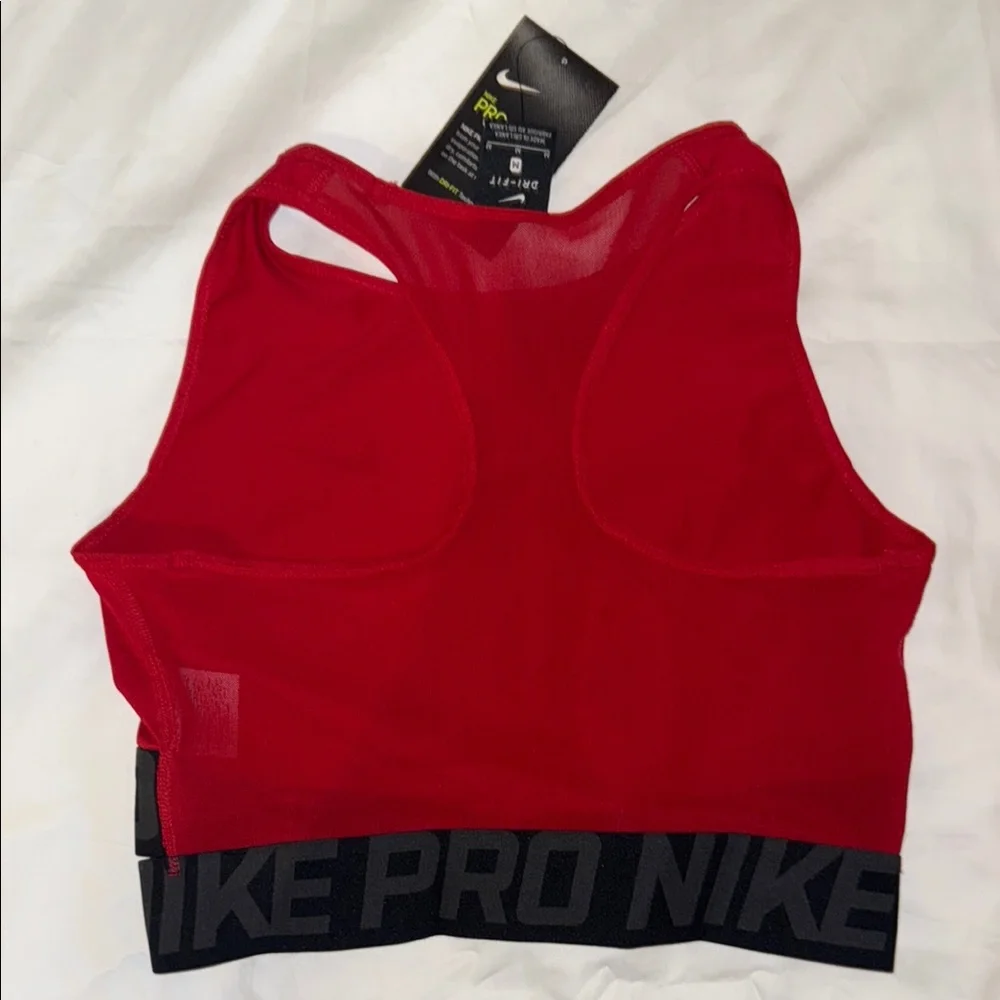 Nike Red and Black Sports Bra High-Neck Performance - NEVER WORN - Picture 4 of 4